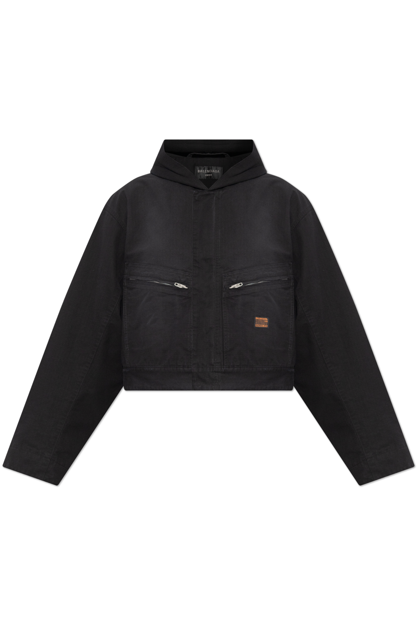 ブルゾン Balenciaga Cropped Jacket With Hood In Black Balenciaga Bomber Jacket | Saks Fifth Avenue